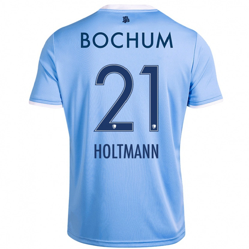 Danxen Damen Gerrit Holtmann #21 Himmelblau Auswärtstrikot Trikot 2024/25 T-Shirt