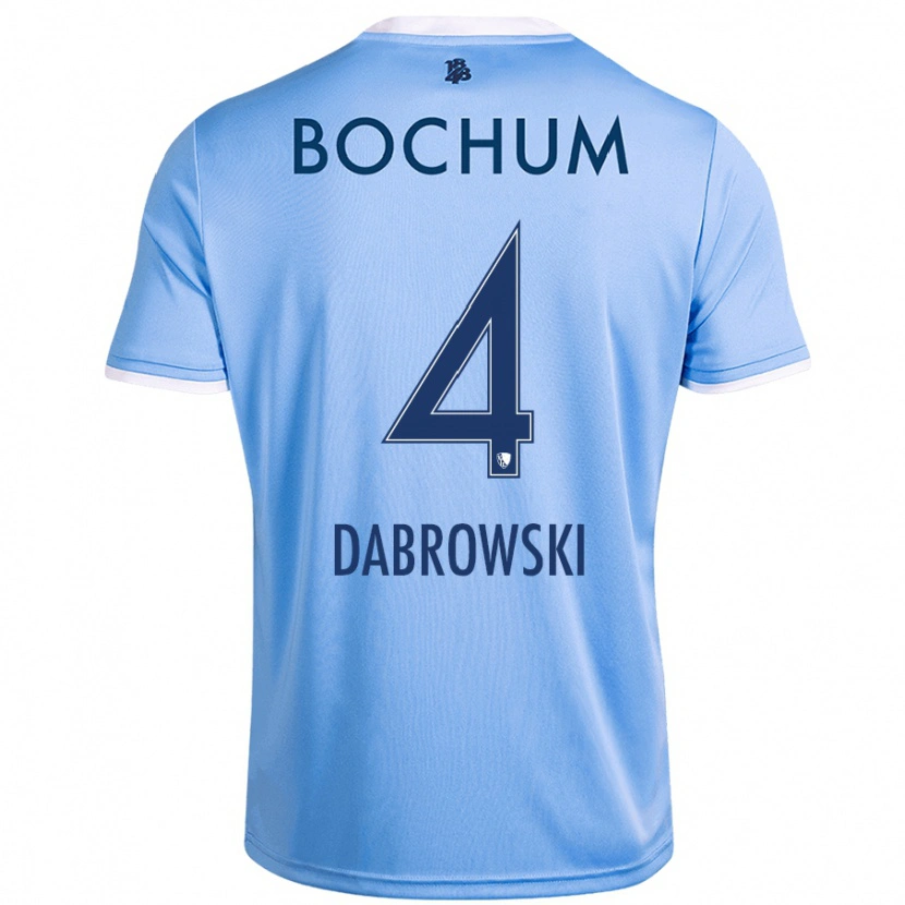 Danxen Damen Luc Dabrowski #4 Himmelblau Auswärtstrikot Trikot 2024/25 T-Shirt