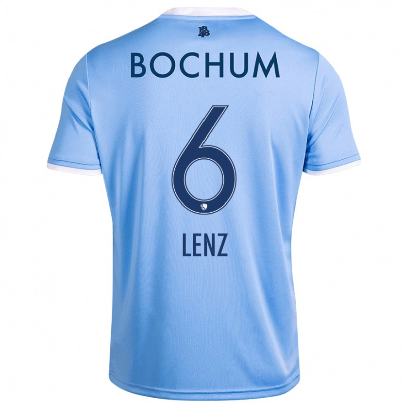 Danxen Damen Cajetan Lenz #6 Himmelblau Auswärtstrikot Trikot 2024/25 T-Shirt