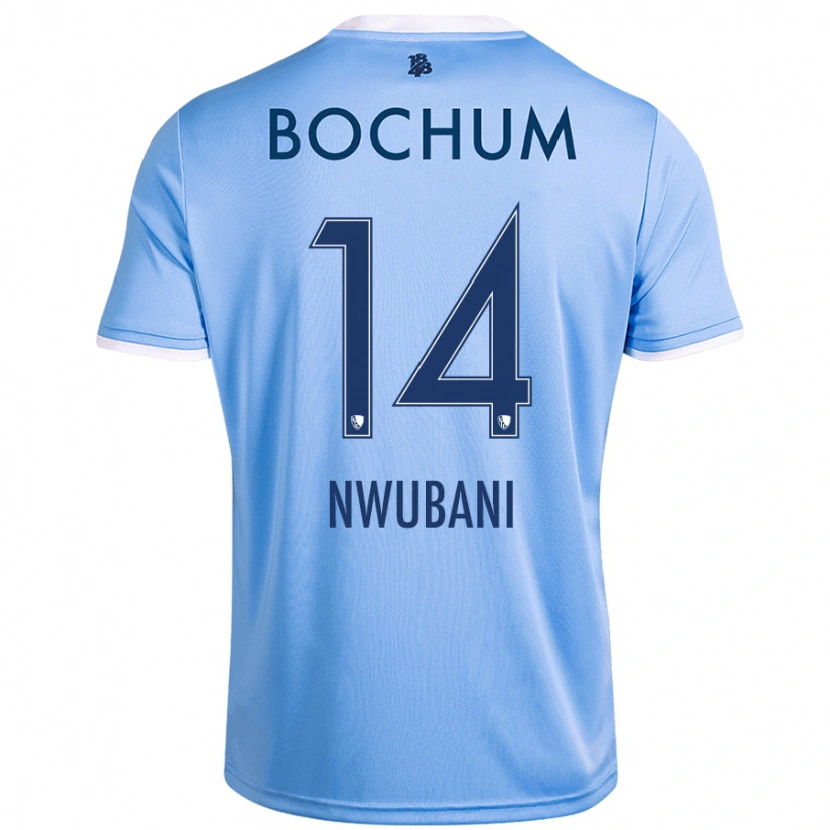 Danxen Damen Keleb Nwubani #14 Himmelblau Auswärtstrikot Trikot 2024/25 T-Shirt