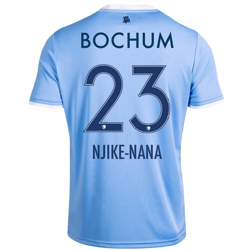 Danxen Damen Jean-Philippe Njike-Nana #23 Himmelblau Auswärtstrikot Trikot 2024/25 T-Shirt