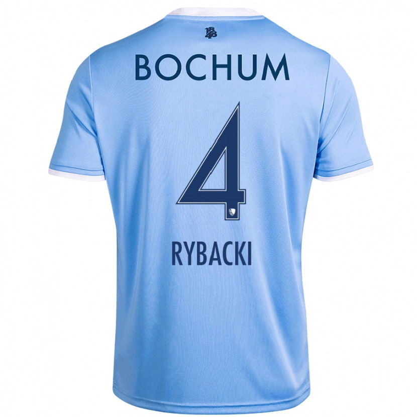 Danxen Damen Pia Rybacki #4 Himmelblau Auswärtstrikot Trikot 2024/25 T-Shirt