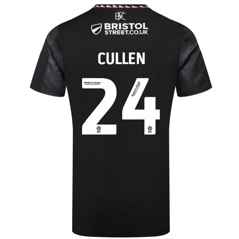 Danxen Damen Josh Cullen #24 Schwarz Auswärtstrikot Trikot 2024/25 T-Shirt