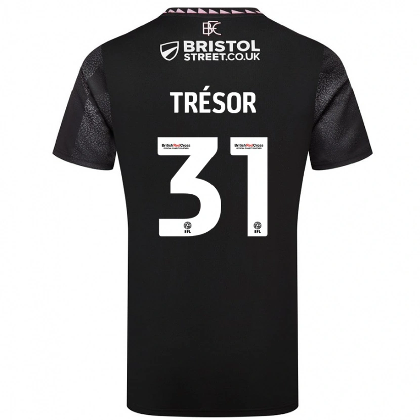 Danxen Damen Mike Trésor #31 Schwarz Auswärtstrikot Trikot 2024/25 T-Shirt