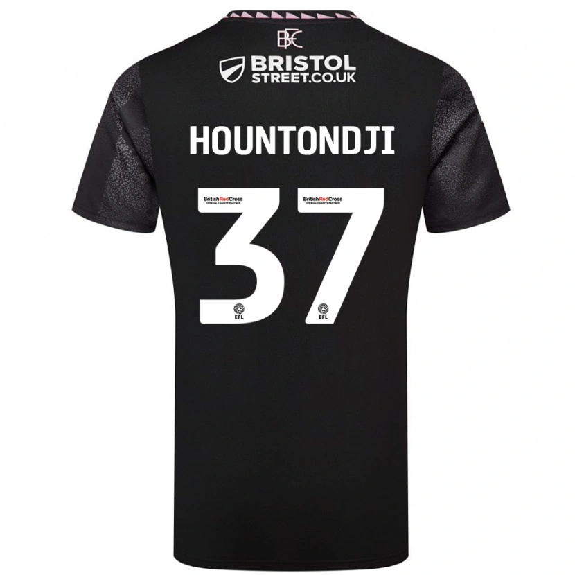 Danxen Damen Andreas Hountondji #37 Schwarz Auswärtstrikot Trikot 2024/25 T-Shirt