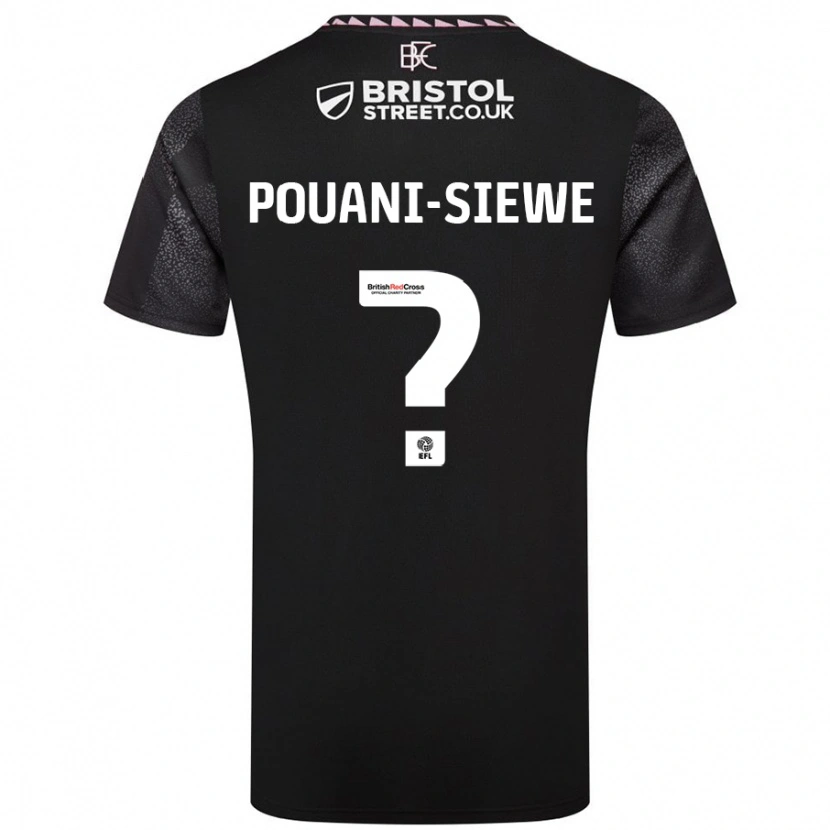 Danxen Damen Brandon Pouani-Siewe #0 Schwarz Auswärtstrikot Trikot 2024/25 T-Shirt