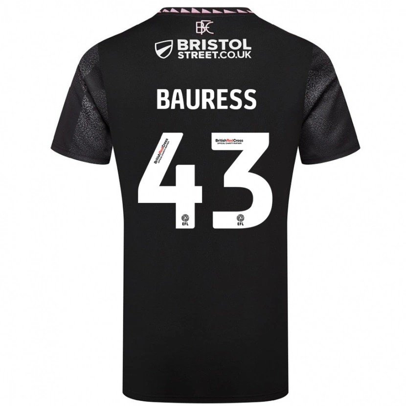 Danxen Damen Joe Bauress #43 Schwarz Auswärtstrikot Trikot 2024/25 T-Shirt