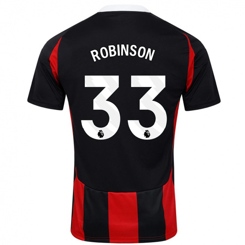 Danxen Damen Antonee Robinson #33 Schwarz Rot Auswärtstrikot Trikot 2024/25 T-Shirt