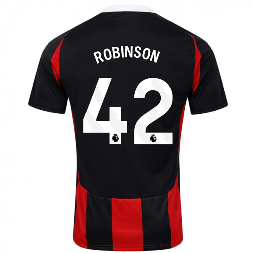 Danxen Damen Charlie Robinson #42 Schwarz Rot Auswärtstrikot Trikot 2024/25 T-Shirt