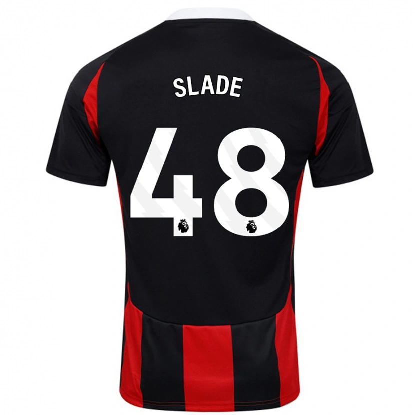 Danxen Damen Bradley Slade #48 Schwarz Rot Auswärtstrikot Trikot 2024/25 T-Shirt