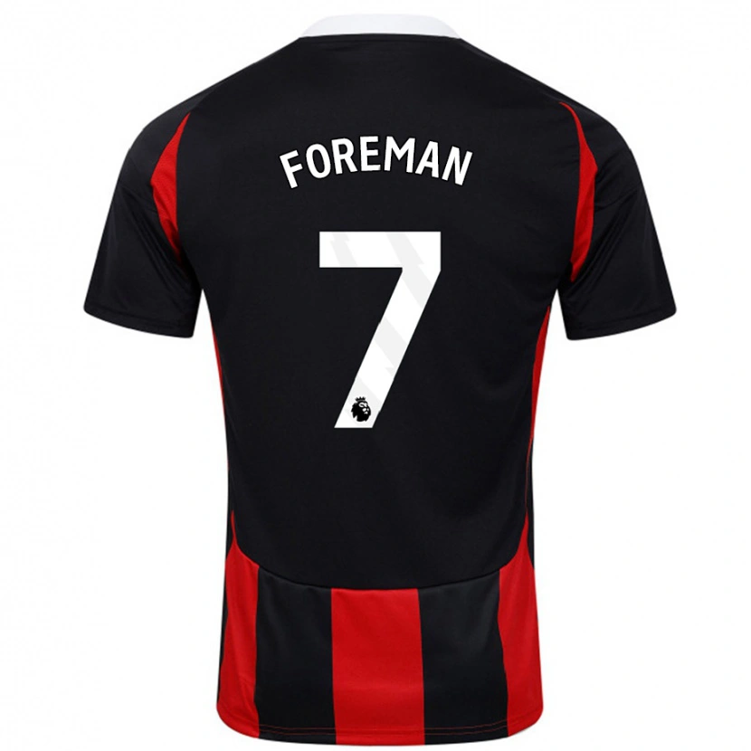 Danxen Damen Tia Foreman #7 Schwarz Rot Auswärtstrikot Trikot 2024/25 T-Shirt