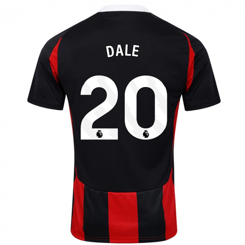 Danxen Damen Olivia Dale #20 Schwarz Rot Auswärtstrikot Trikot 2024/25 T-Shirt