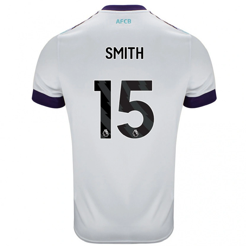 Danxen Damen Adam Smith #15 Weiß Grün Lila Auswärtstrikot Trikot 2024/25 T-Shirt