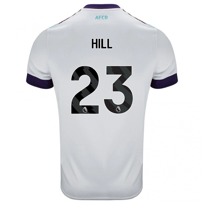 Danxen Damen James Hill #23 Weiß Grün Lila Auswärtstrikot Trikot 2024/25 T-Shirt