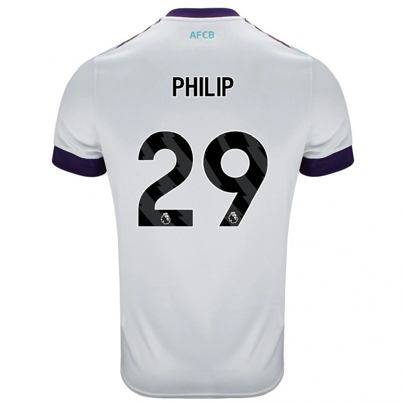 Danxen Damen Philip Billing #29 Weiß Grün Lila Auswärtstrikot Trikot 2024/25 T-Shirt