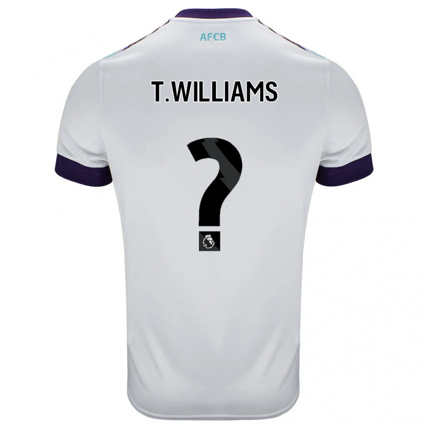 Danxen Damen Toure Williams #0 Weiß Grün Lila Auswärtstrikot Trikot 2024/25 T-Shirt