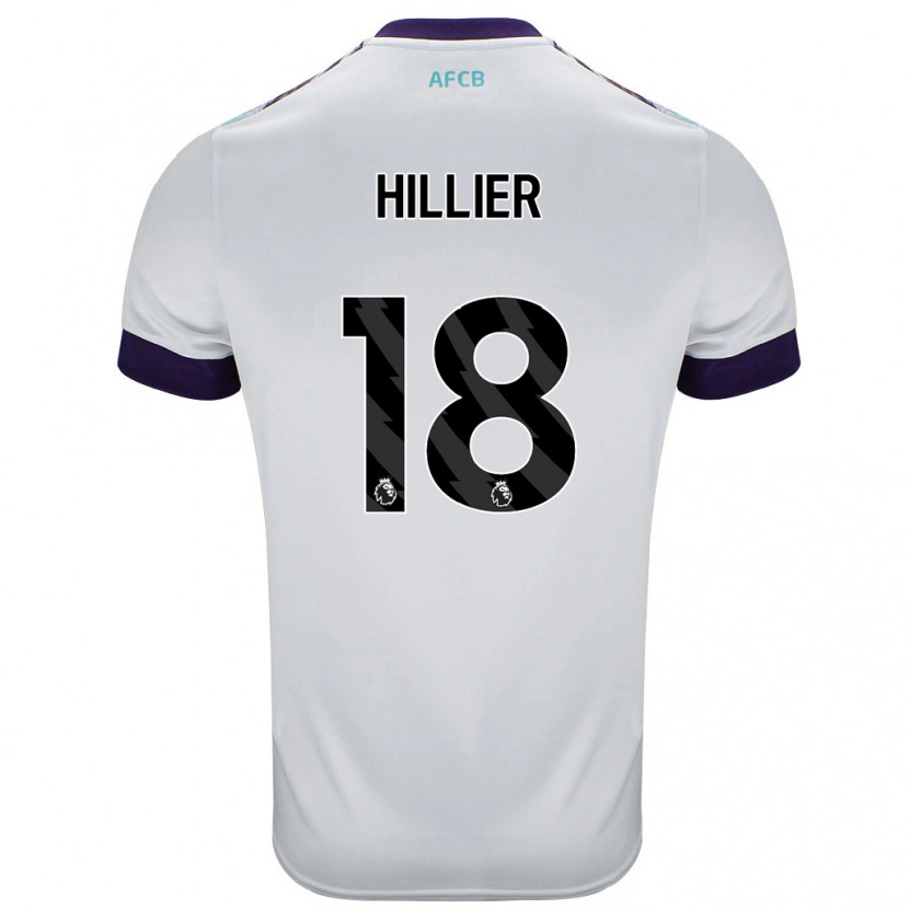 Danxen Damen Gemma Hillier #18 Weiß Grün Lila Auswärtstrikot Trikot 2024/25 T-Shirt