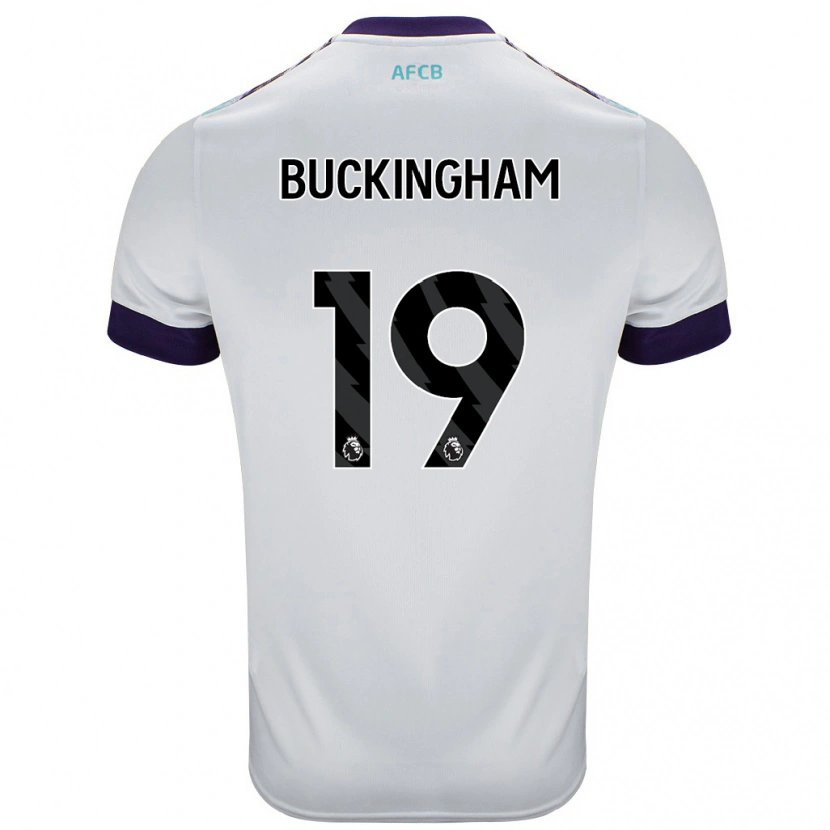 Danxen Damen Alisha Buckingham #19 Weiß Grün Lila Auswärtstrikot Trikot 2024/25 T-Shirt