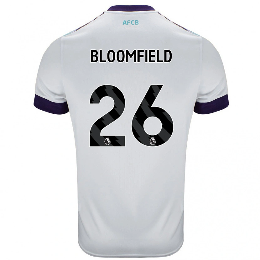 Danxen Damen Erin Bloomfield #26 Weiß Grün Lila Auswärtstrikot Trikot 2024/25 T-Shirt