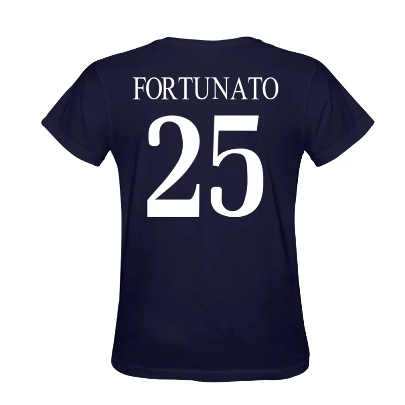 Herren Jacopo Fortunato #25 Dunkelblau T-shirt Design Trikot Hemd