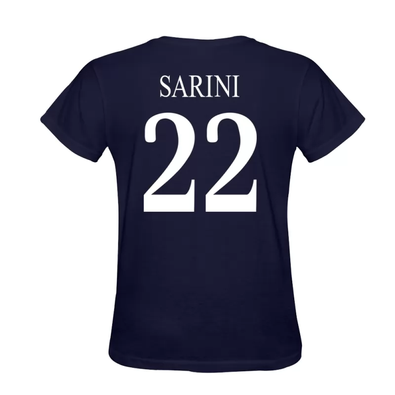 Herren Lorenzo Sarini #22 Dunkelblau T-shirt Design Trikot Hemd