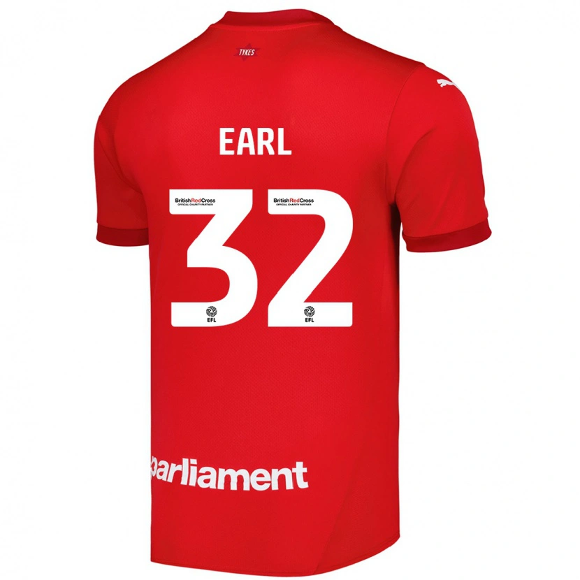 Danxen Kinder Josh Earl #32 Rot Heimtrikot Trikot 2024/25 T-Shirt