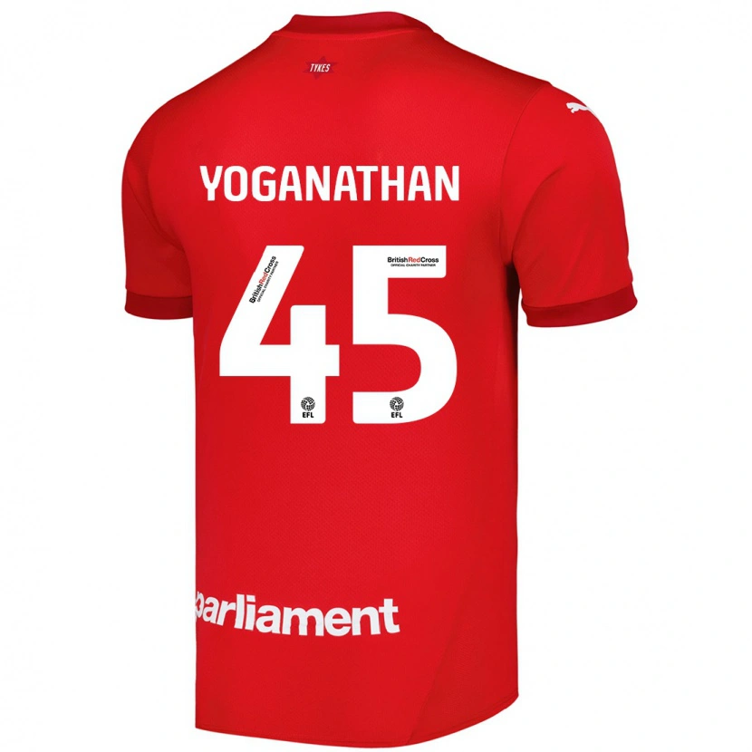 Danxen Kinder Vimal Yoganathan #45 Rot Heimtrikot Trikot 2024/25 T-Shirt