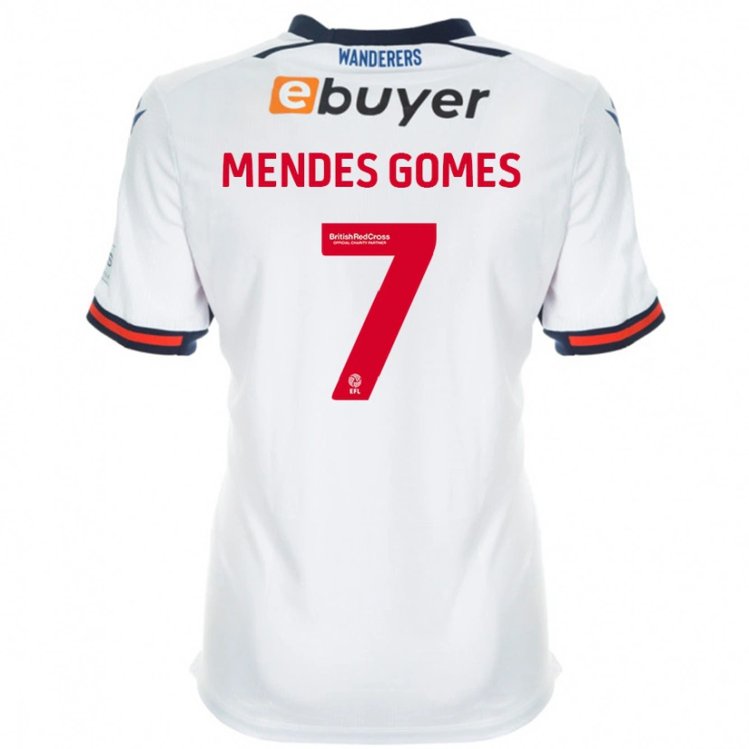 Danxen Kinder Carlos Mendes #7 Weiß Heimtrikot Trikot 2024/25 T-Shirt