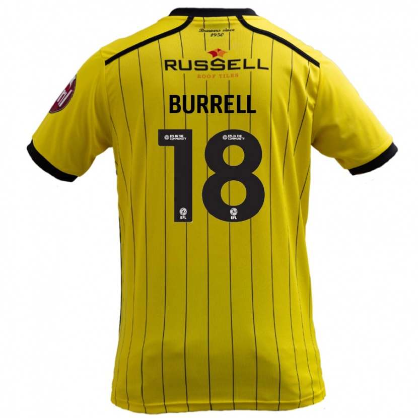 Danxen Kinder Rumarn Burrell #18 Gelb Heimtrikot Trikot 2024/25 T-Shirt