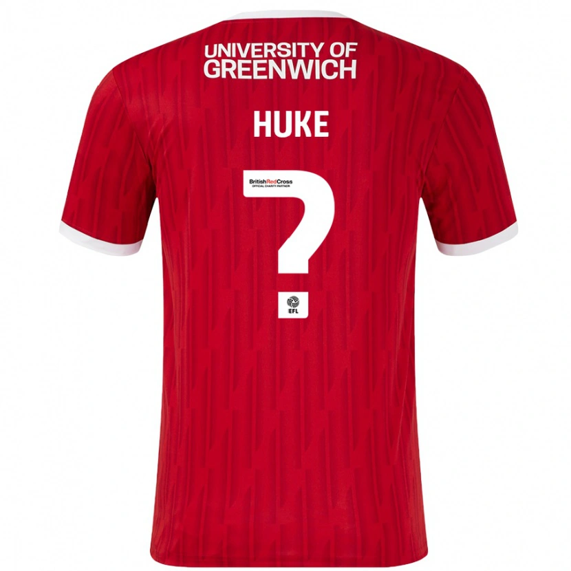 Danxen Kinder Ryan Huke #0 Rot Weiß Heimtrikot Trikot 2024/25 T-Shirt