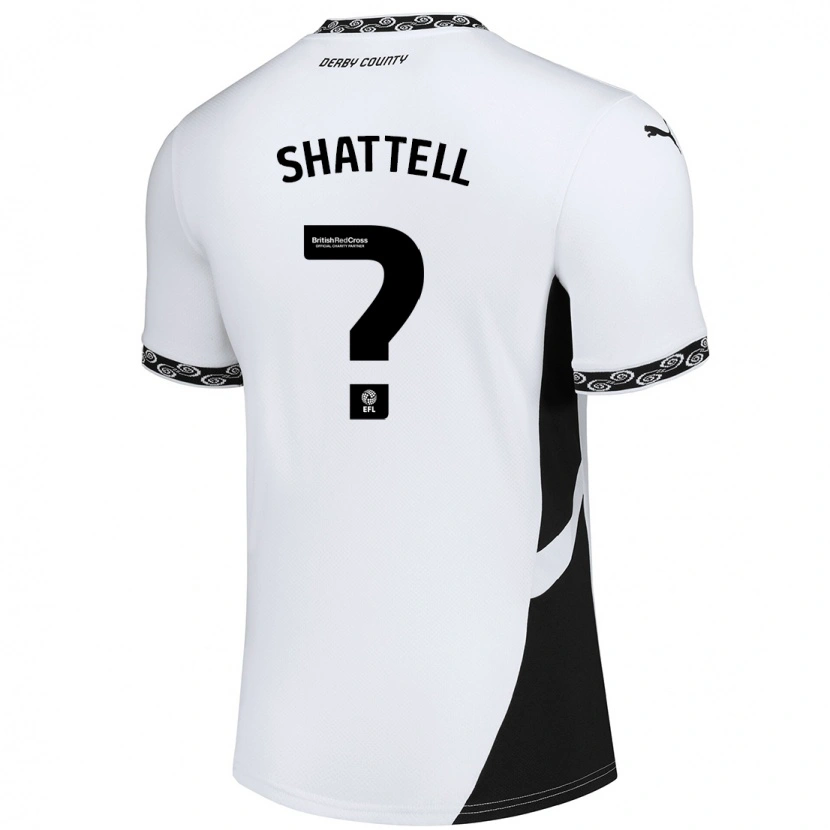 Danxen Kinder Josh Shattell #0 Weiß Schwarz Heimtrikot Trikot 2024/25 T-Shirt
