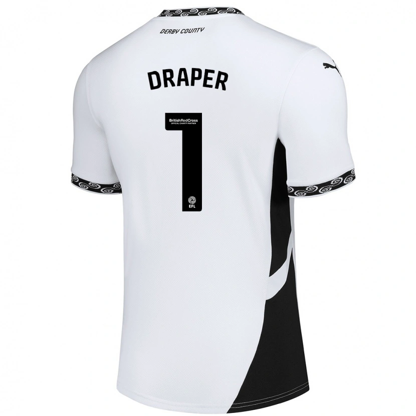 Danxen Kinder Anna Draper #1 Weiß Schwarz Heimtrikot Trikot 2024/25 T-Shirt