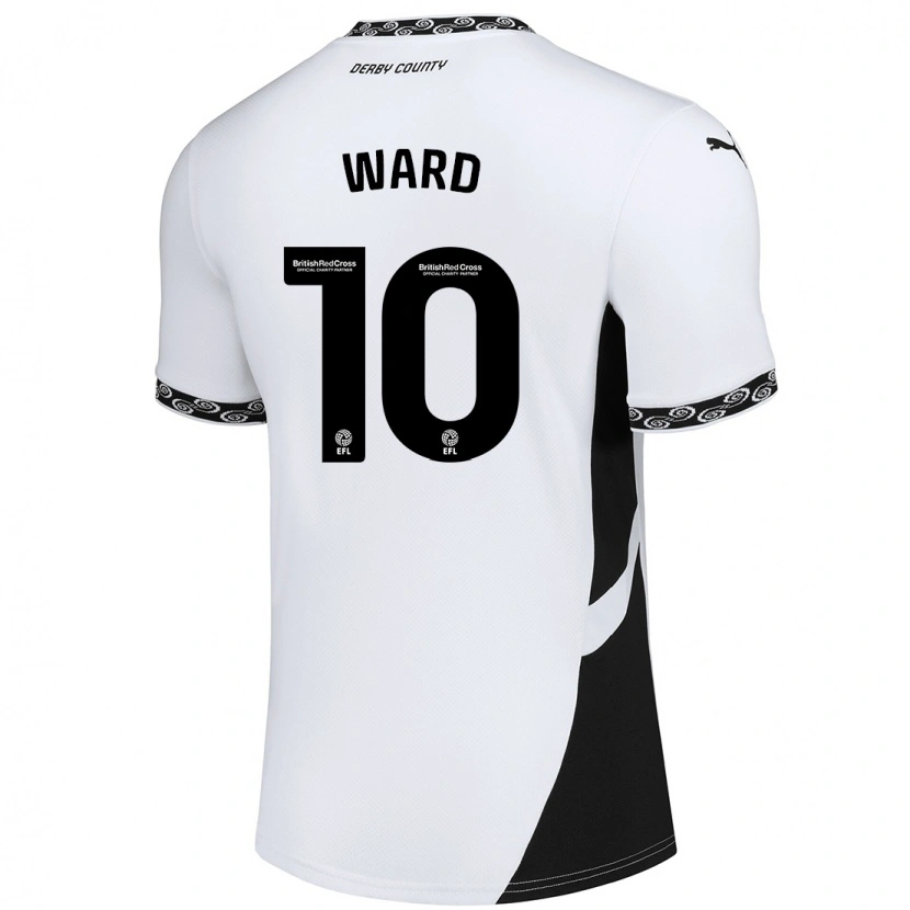Danxen Kinder Hannah Ward #10 Weiß Schwarz Heimtrikot Trikot 2024/25 T-Shirt