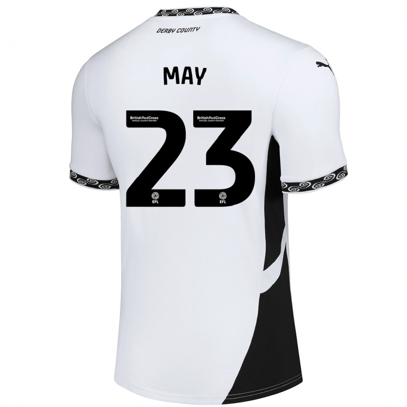 Danxen Kinder Rebecca May #23 Weiß Schwarz Heimtrikot Trikot 2024/25 T-Shirt