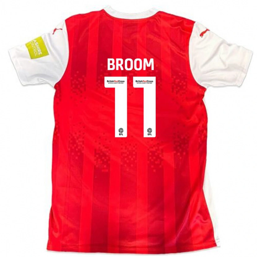Danxen Kinder Ryan Broom #11 Rot Weiß Heimtrikot Trikot 2024/25 T-Shirt