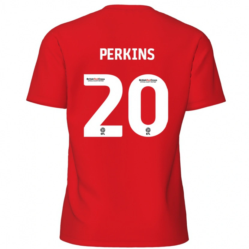 Danxen Kinder Sonny Perkins #20 Rot Heimtrikot Trikot 2024/25 T-Shirt