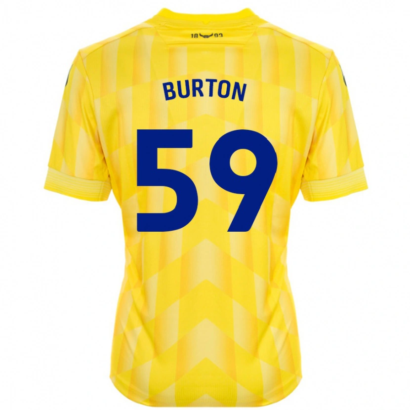 Danxen Kinder Kasway Burton #59 Gelb Heimtrikot Trikot 2024/25 T-Shirt