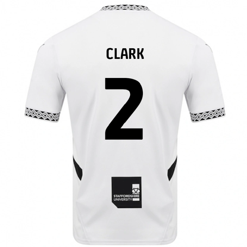Danxen Kinder Mitch Clark #2 Weiß Heimtrikot Trikot 2024/25 T-Shirt