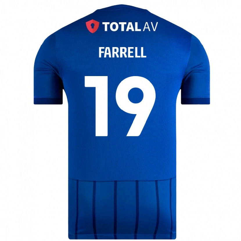 Danxen Kinder Jacob Farrell #19 Blau Heimtrikot Trikot 2024/25 T-Shirt