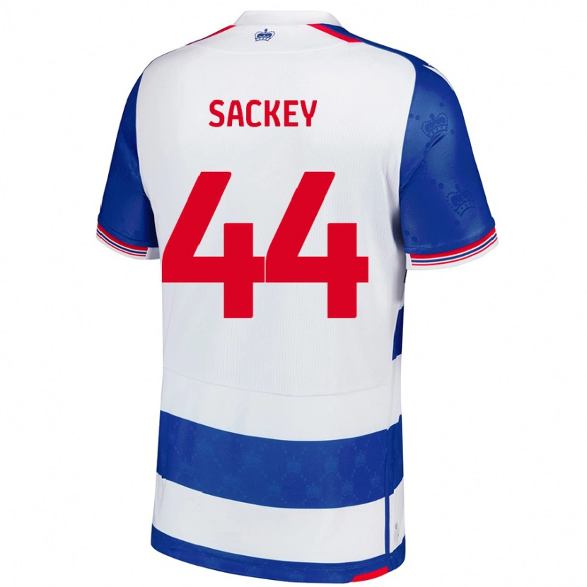 Danxen Kinder Tyler Sackey #44 Blau Weiß Heimtrikot Trikot 2024/25 T-Shirt