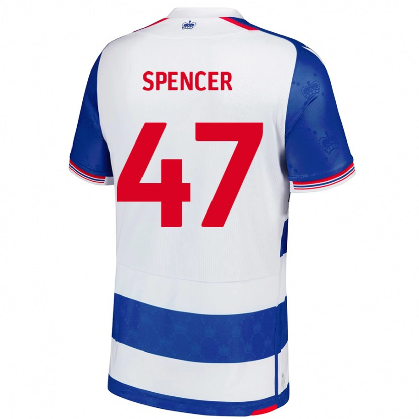 Danxen Kinder Shay Spencer #47 Blau Weiß Heimtrikot Trikot 2024/25 T-Shirt