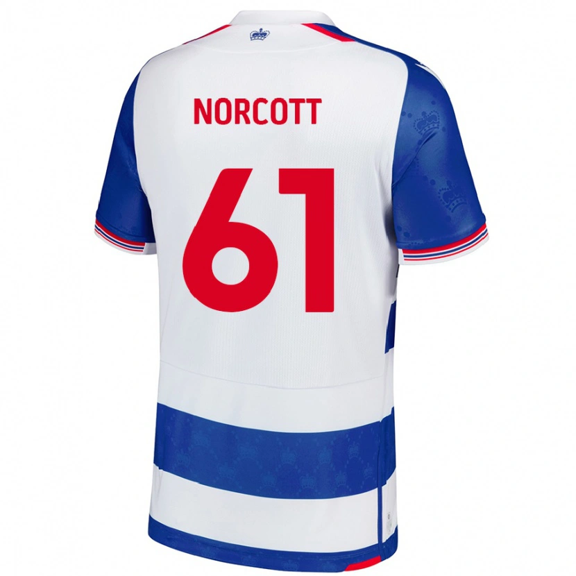 Danxen Kinder Tom Norcott #61 Blau Weiß Heimtrikot Trikot 2024/25 T-Shirt