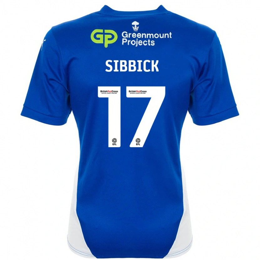 Danxen Kinder Toby Sibbick #17 Blau Weiß Heimtrikot Trikot 2024/25 T-Shirt