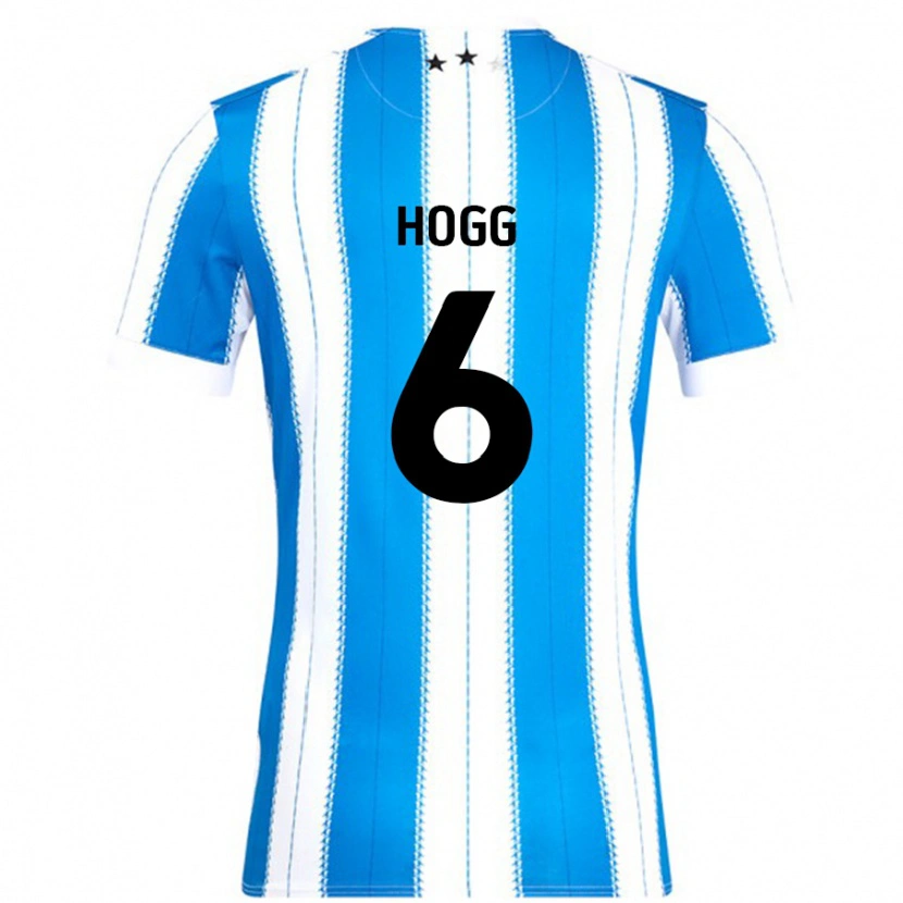Danxen Kinder Jonathan Hogg #6 Blau Weiß Heimtrikot Trikot 2024/25 T-Shirt