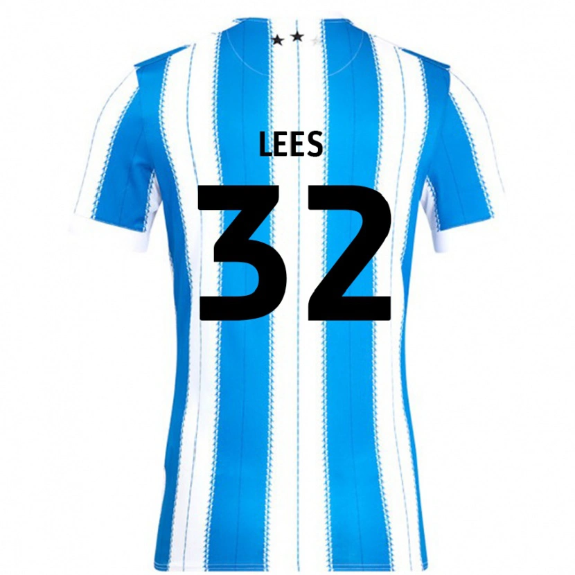 Danxen Kinder Tom Lees #32 Blau Weiß Heimtrikot Trikot 2024/25 T-Shirt
