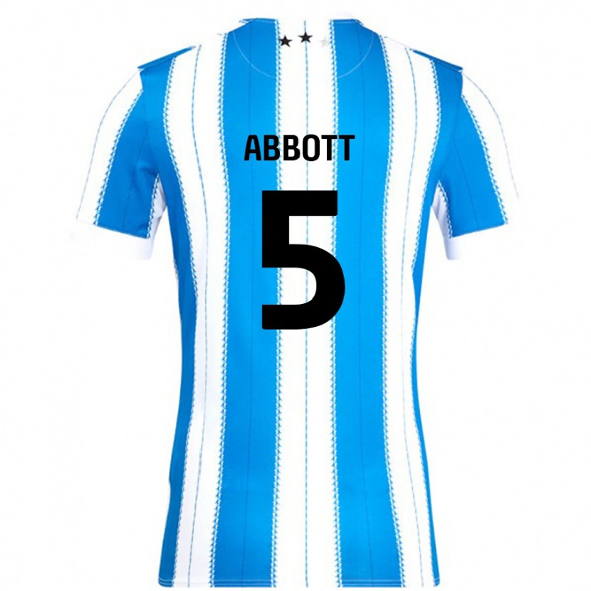 Danxen Kinder Vicky Abbott #5 Blau Weiß Heimtrikot Trikot 2024/25 T-Shirt