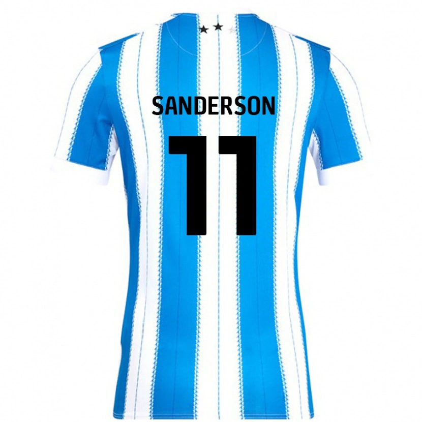 Danxen Kinder Brittany Sanderson #11 Blau Weiß Heimtrikot Trikot 2024/25 T-Shirt