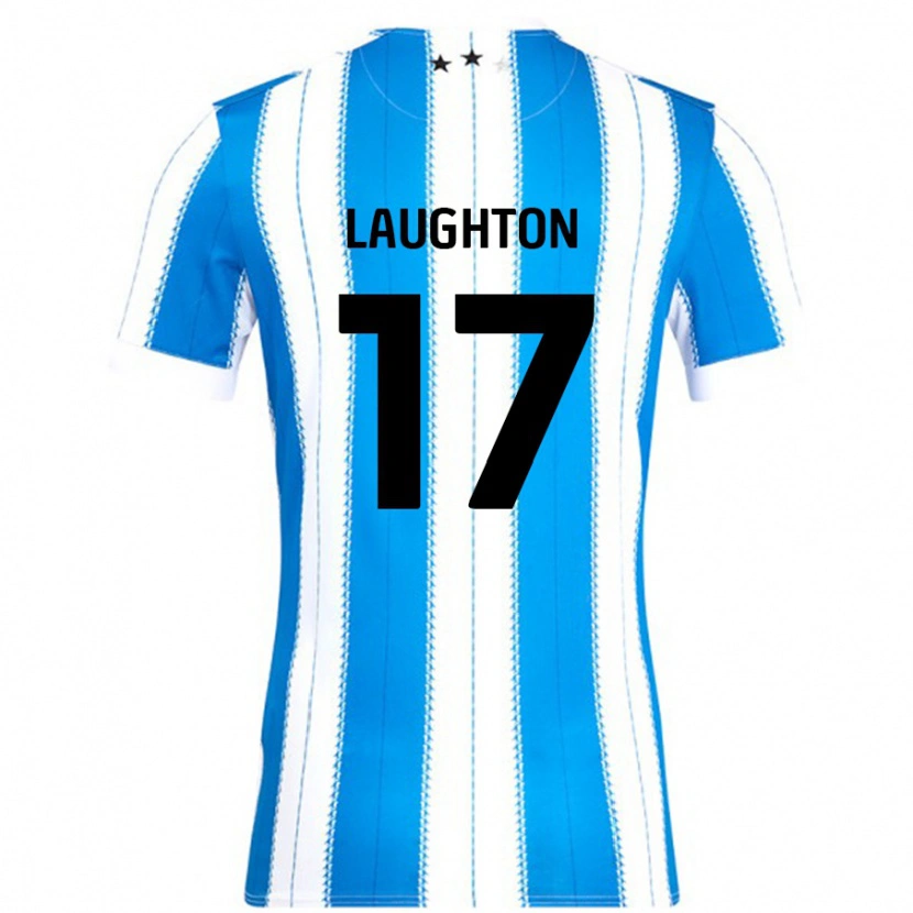 Danxen Kinder Zoe Laughton #17 Blau Weiß Heimtrikot Trikot 2024/25 T-Shirt