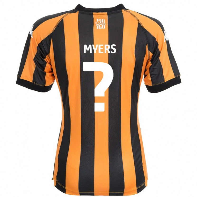 Danxen Kinder Zane Myers #0 Schwarz Bernstein Heimtrikot Trikot 2024/25 T-Shirt