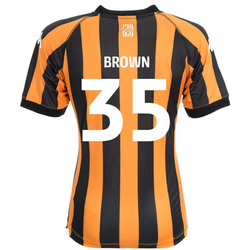 Danxen Kinder Pharrell Brown #35 Schwarz Bernstein Heimtrikot Trikot 2024/25 T-Shirt